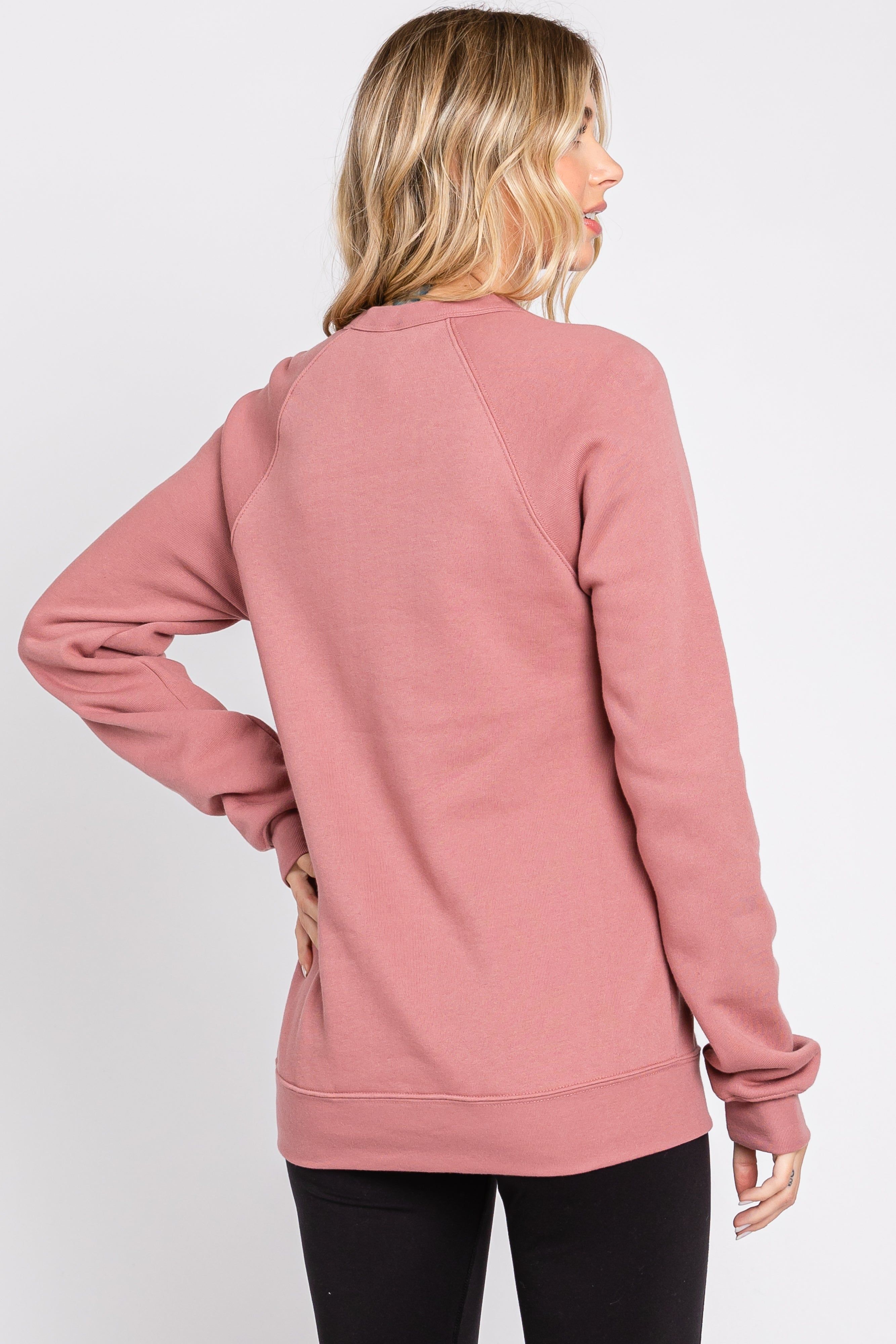 Mauve Mama Graphic Pullover Sweatshirt sold by Pinkblush product image thumbnail 3