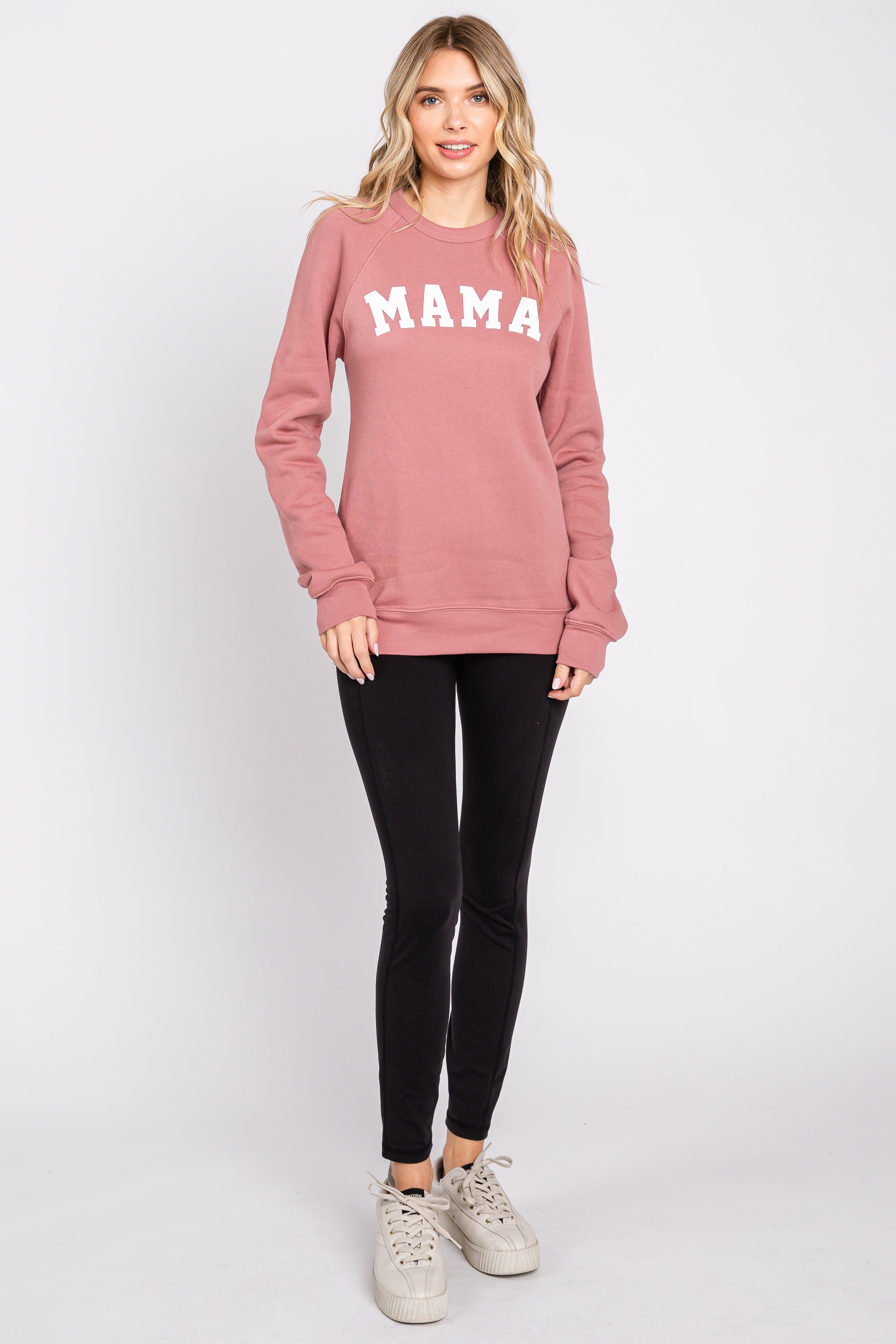 Mauve Mama Graphic Pullover Sweatshirt sold by Pinkblush product image thumbnail 4