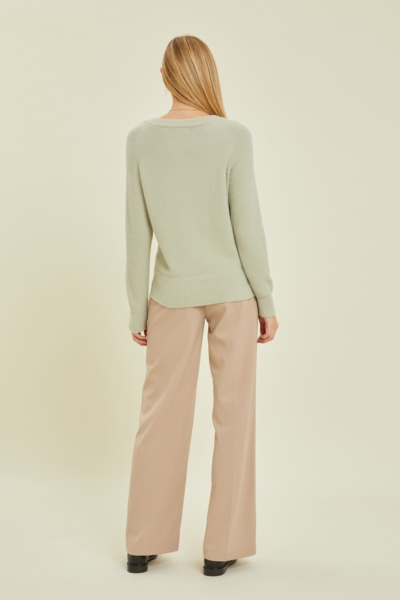 Sage Soft Knit Long Sleeve Top sold by Pinkblush product image thumbnail 3