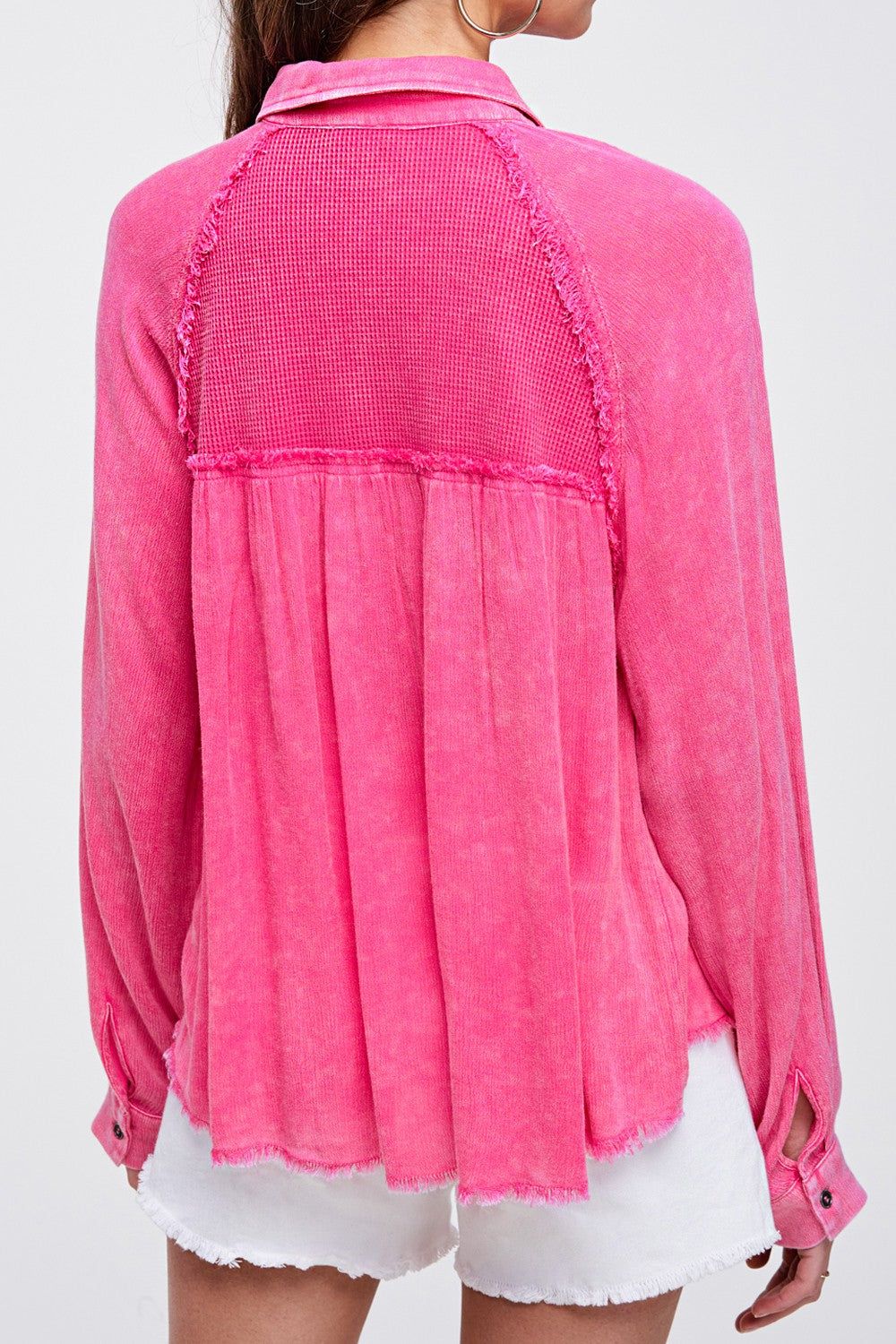 Pink Button Up Shirt sold by Pinkblush product image thumbnail 4
