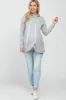 Heather Grey Layered Front Maternity/Nursing Fleece Hoodie sold by Pinkblush