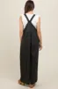 Charcoal Crochet Lace Trim Maternity Overalls sold by Pinkblush