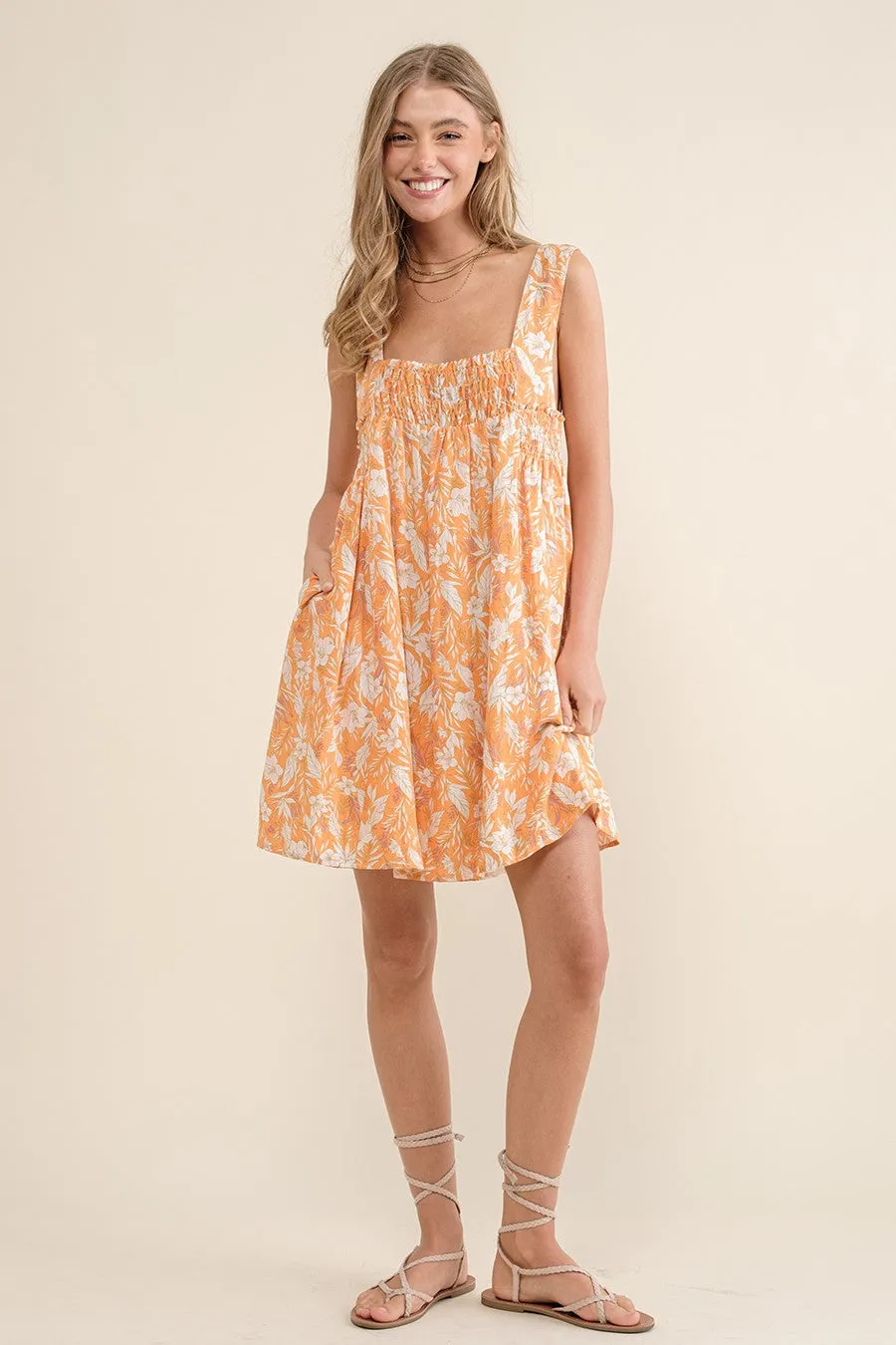 Tangerine Printed Dress sold by Pinkblush product image thumbnail 3