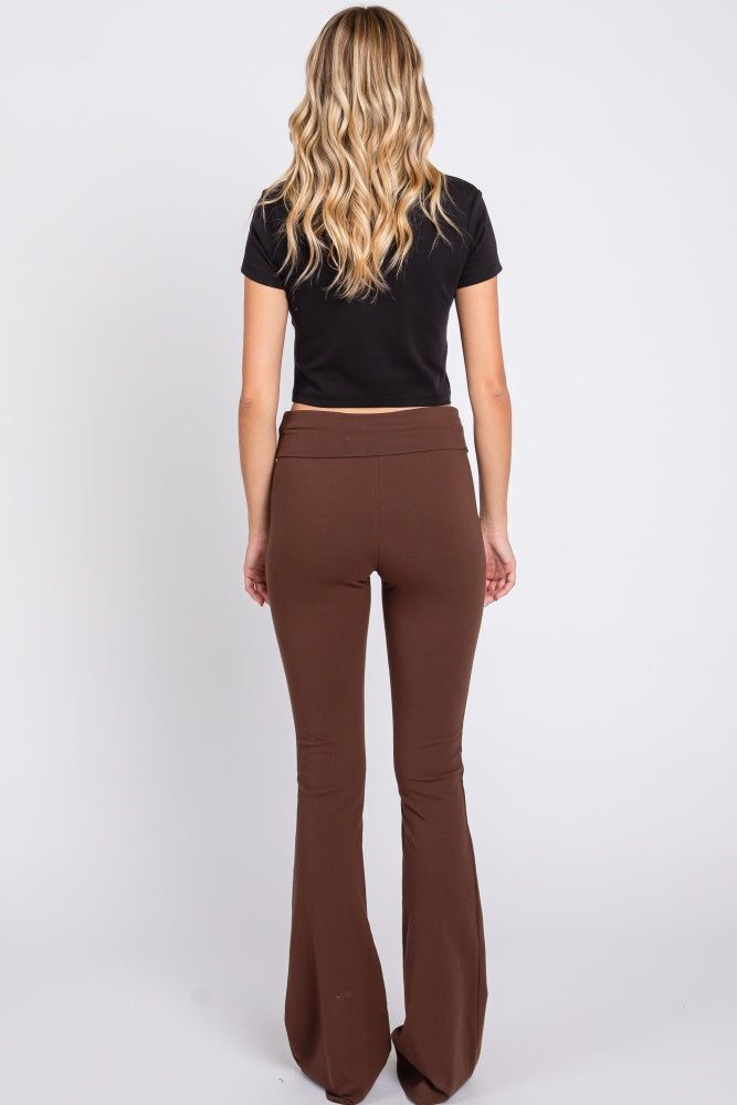 Brown Flared Leggings sold by Pinkblush product image thumbnail 3