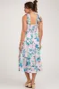 Light Pink Sleeveless Floral Tiered Maternity Midi Dress sold by Pinkblush