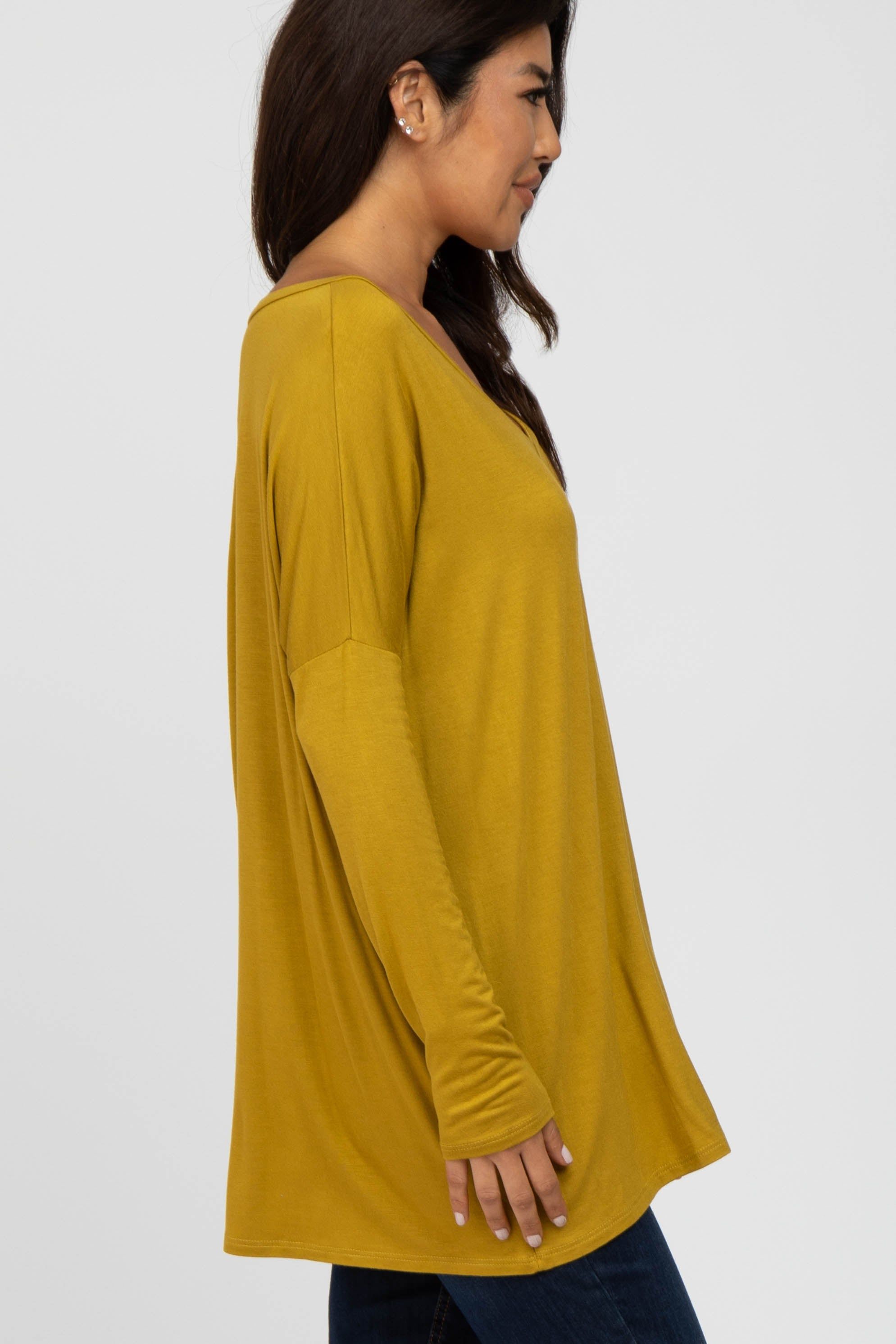 Yellow V-Neck Top sold by Pinkblush product image thumbnail 3