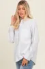 White Striped Button Down Top sold by Pinkblush