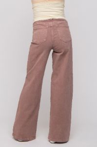Mauve Wide Leg Maternity Jeans sold by Pinkblush