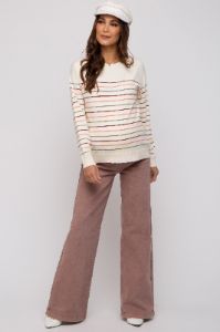 Mauve Wide Leg Maternity Jeans sold by Pinkblush