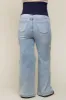 Light Blue Maternity Plus Wide Leg Jeans sold by Pinkblush