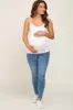 White Soft Basic Maternity Cami sold by Pinkblush