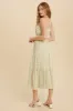 Moss Floral Ditzy Print Cami Midi Dress sold by Pinkblush