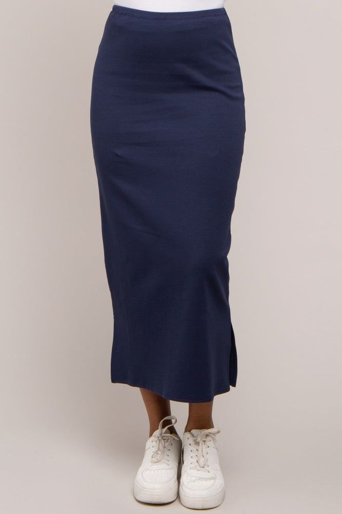 Navy Basic Maxi Skirt sold by Pinkblush product image thumbnail 2