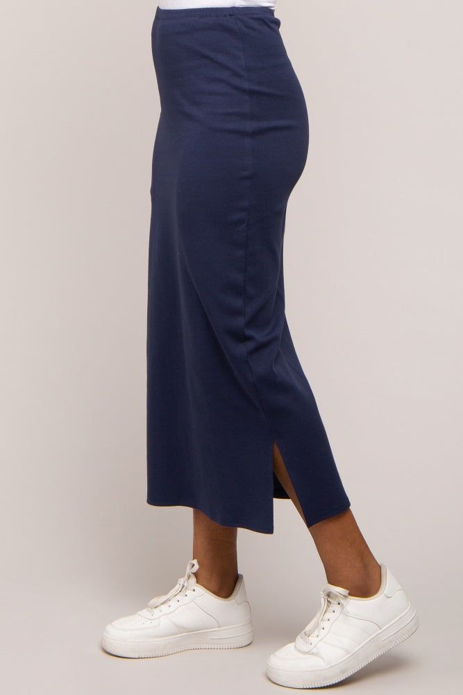 Navy Basic Maxi Skirt sold by Pinkblush product image thumbnail 3