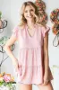 Light Pink Tiered Tunic Top sold by Pinkblush