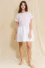 Ivory Pink Stripe Top Contrast Poplin Dress sold by Pinkblush