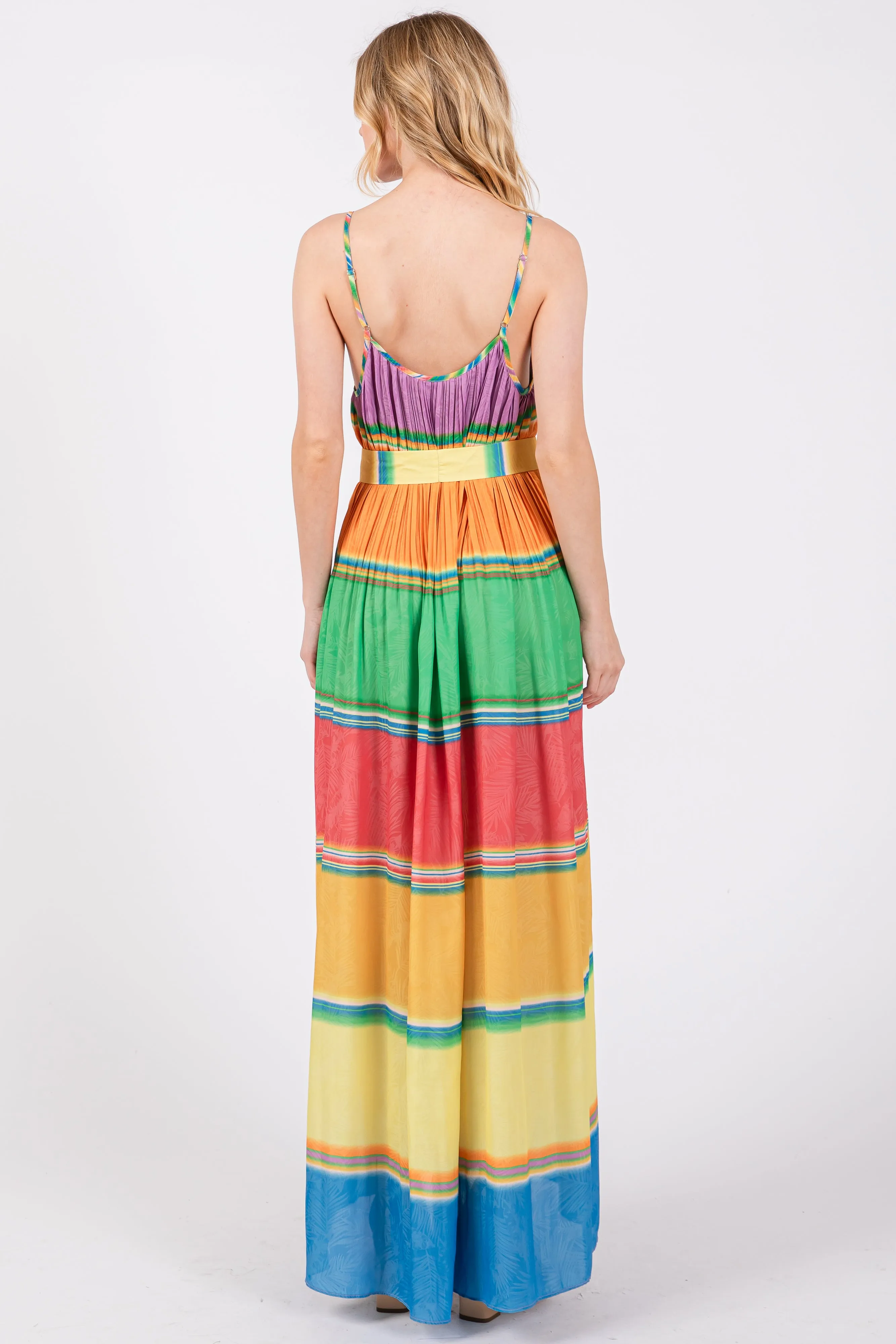 Multi Color Self Tie Adjustable Strap Dress sold by Pinkblush product image thumbnail 3