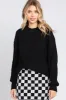 Black Bubble Sleeve Maternity Sweater sold by Pinkblush