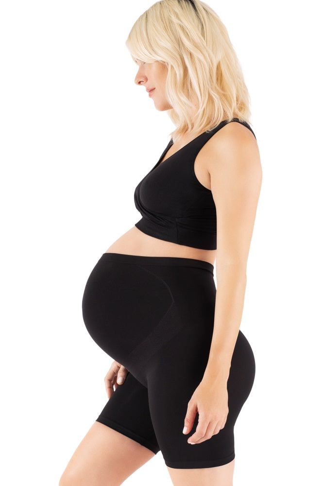 Black Belly Bandit Thighs Disguise Maternity Support Shorts sold by Pinkblush product image thumbnail 2