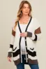 Ivory Crochet Knit Stripe Detail Oversized Maternity Cardigan sold by Pinkblush