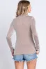 Camel Ribbed Turtleneck Top sold by Pinkblush