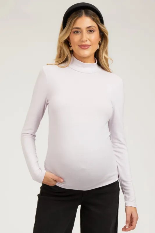 Light Pink Soft Turtle Neck Maternity Top sold by Pinkblush