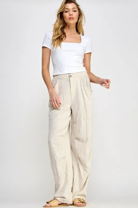 Natural Pocket Pants sold by Pinkblush
