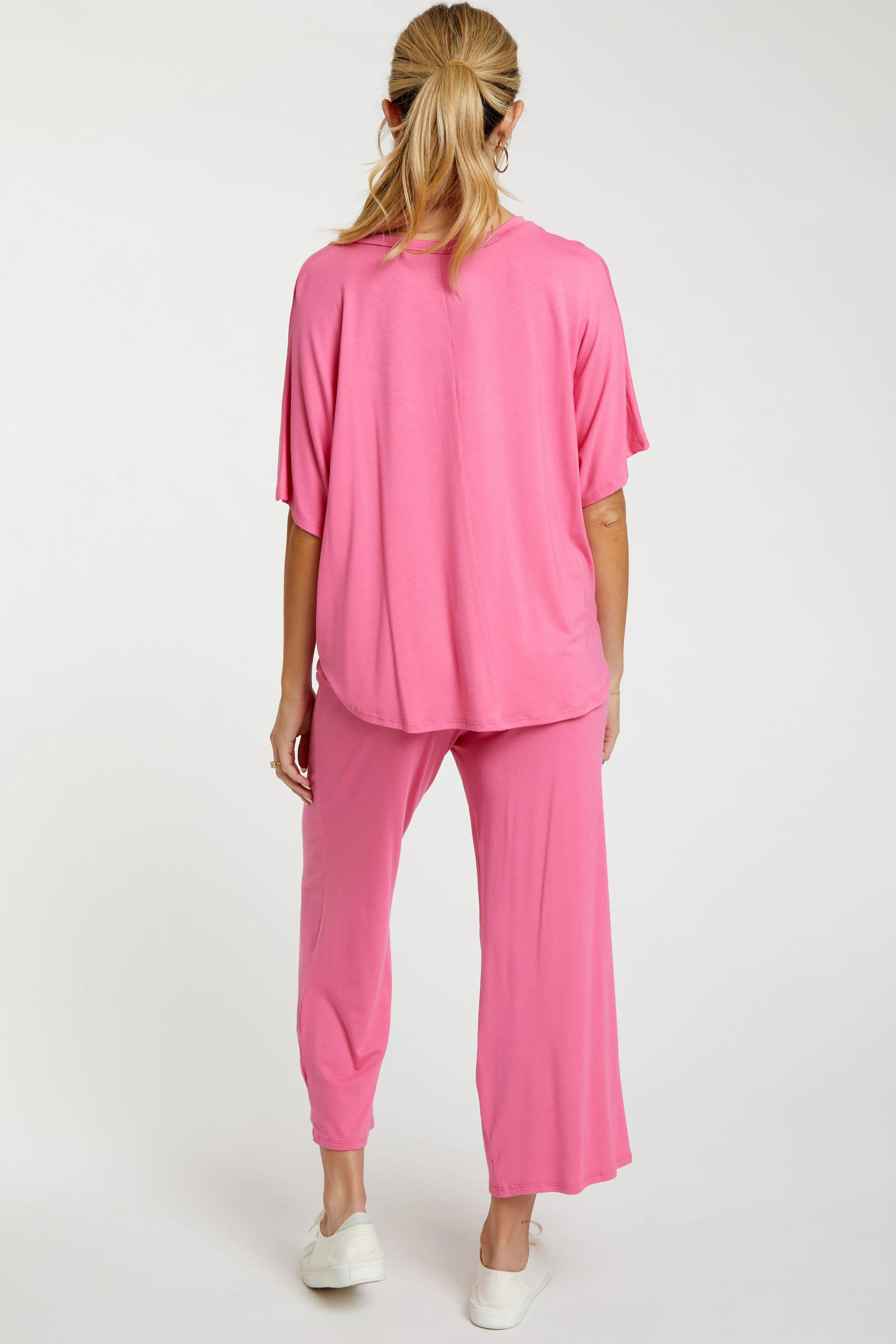 Pink Cropped Pant Maternity Set sold by Pinkblush product image thumbnail 2