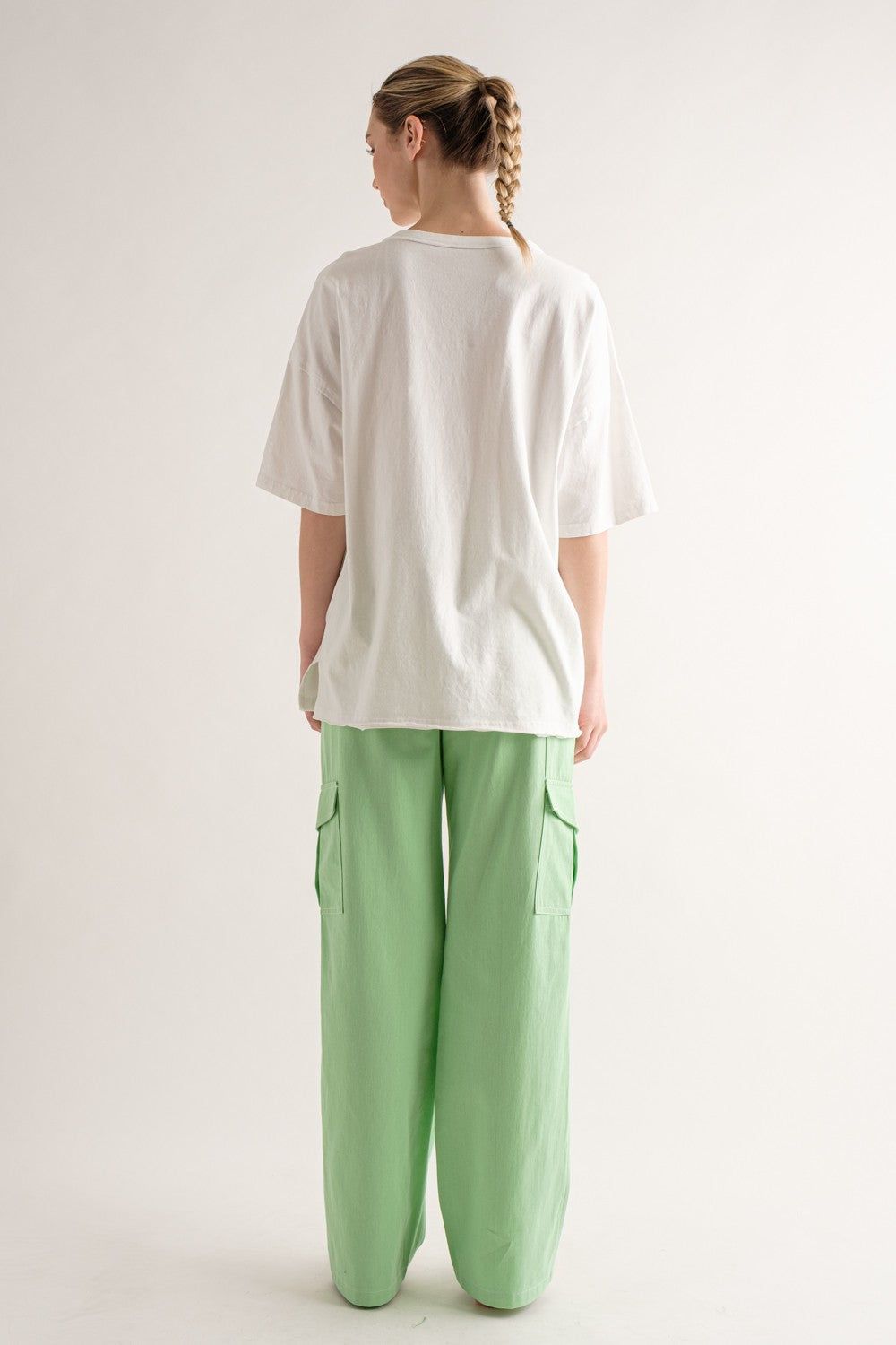 White Exposed Seam Pocket T-Shirt sold by Pinkblush product image thumbnail 5