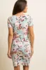PinkBlush Light Blue Rose Floral Fitted Maternity Dress sold by Pinkblush