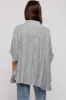 Charcoal Striped Button Up Dolman Maternity Top sold by Pinkblush
