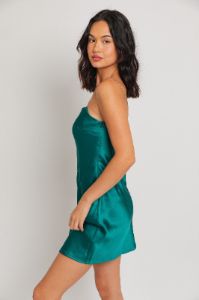 Emerald Chain Sleeve Slip Dress sold by Pinkblush