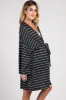 PinkBlush Charcoal Heather Striped Delivery/ Nursing Maternity Robe sold by Pinkblush