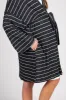 PinkBlush Charcoal Heather Striped Delivery/ Nursing Maternity Robe sold by Pinkblush