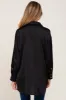 Black Satin Button Up Maternity Blouse sold by Pinkblush
