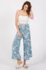 Blue Tropical Wide Leg Pants sold by Pinkblush