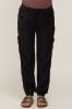 Black Maternity Jogger Pants sold by Pinkblush