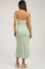 Lime Floral Sleeveless Maternity Midi Dress sold by Pinkblush