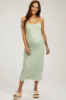 Lime Floral Sleeveless Maternity Midi Dress sold by Pinkblush