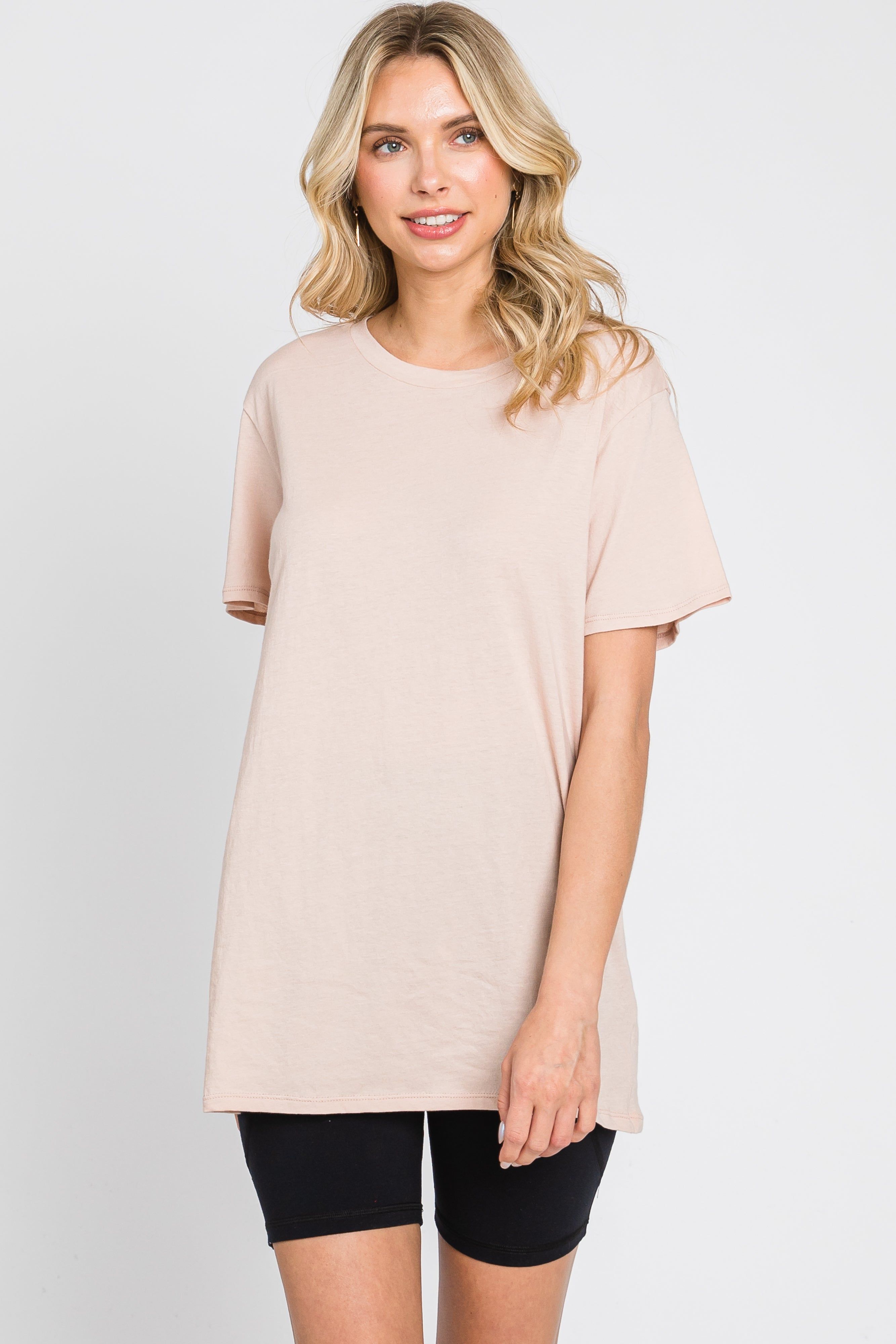 Light Pink Oversized Short Sleeve Top sold by Pinkblush product image thumbnail 4