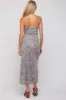 Grey Floral Sleeveless Maternity Maxi Dress sold by Pinkblush
