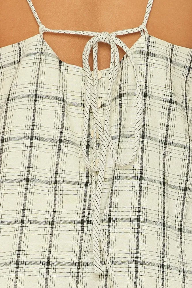 Natural Printed Linen Dress sold by Pinkblush product image thumbnail 5