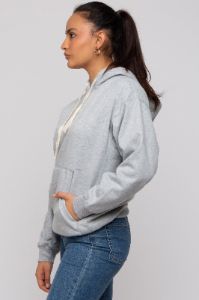Heather Grey Basic Fleece Hoodie sold by Pinkblush