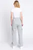 Heather Grey Fleece Cargo Sweatpants sold by Pinkblush