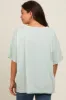 Mint Green Vintage Wash Oversized Maternity Tee sold by Pinkblush
