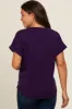 Purple Cuff Sleeve Maternity Top sold by Pinkblush