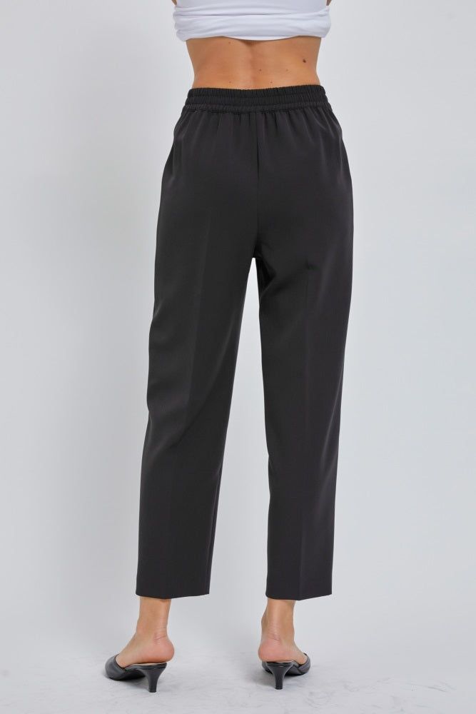 Black Crop Dress Pants sold by Pinkblush product image thumbnail 4