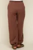 Brown Drawstring Maternity Relaxed Fit Sweatpants sold by Pinkblush