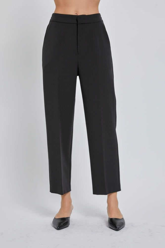 Black Crop Dress Pants sold by Pinkblush product image thumbnail 2