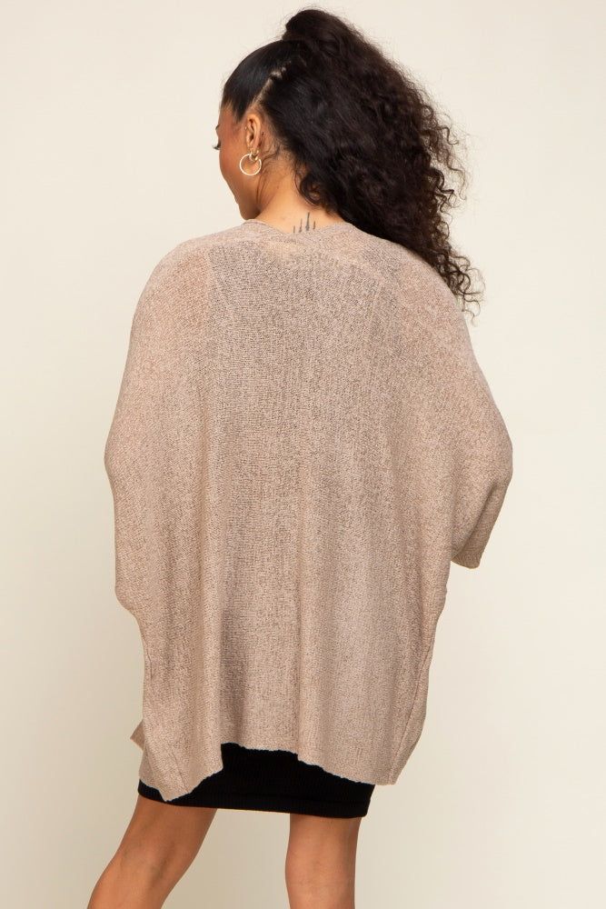Beige Dolman Short Sleeve Cardigan sold by Pinkblush product image thumbnail 3